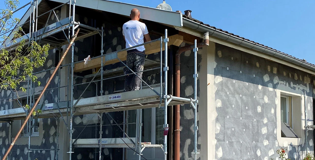 Bonglet - Maison isolée par l'extérieur